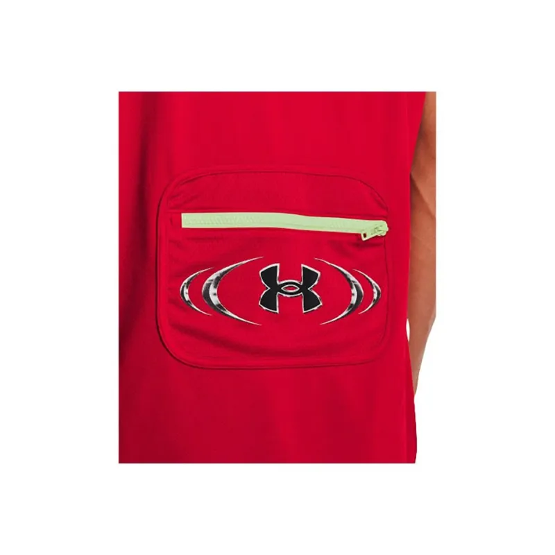 Under Armour Men's UA Mesh Sport Sleeveless Hoodie Red-2